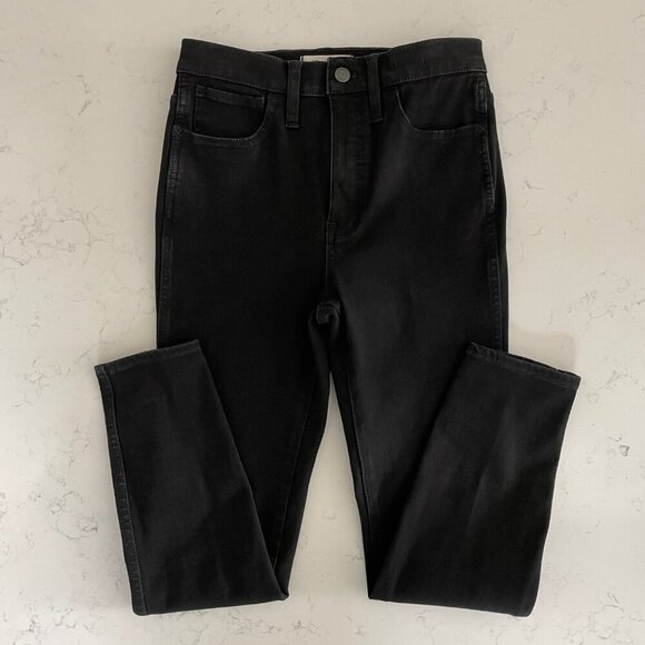 Madewell Road Tripper Jeggings 5 Pocket Jeans Black Sz 27 - no fabric tag - Picture 2 of 13